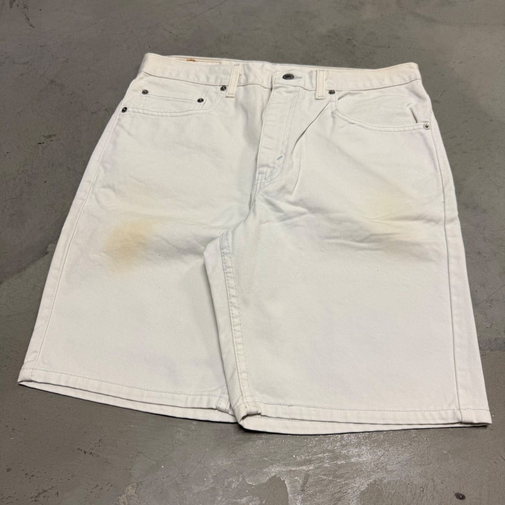 Vintage 90s White Levi's Jean Shorts